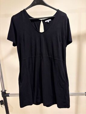 Z Supply Black Short Sleeve Dress with pockets